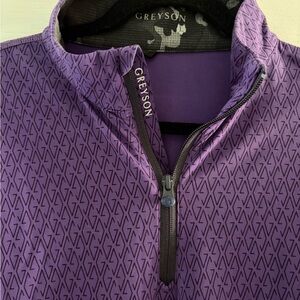Greyson Lavender Patterned Zip Top Quarter Large